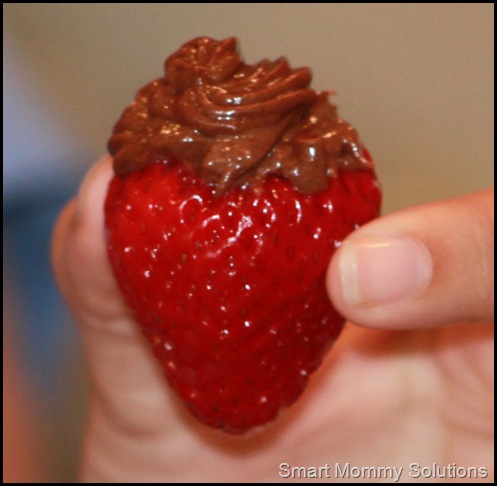 Chocolate Filled Strawberries and Cherries