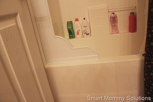 Solution to a wet bathroom: shower splash guard